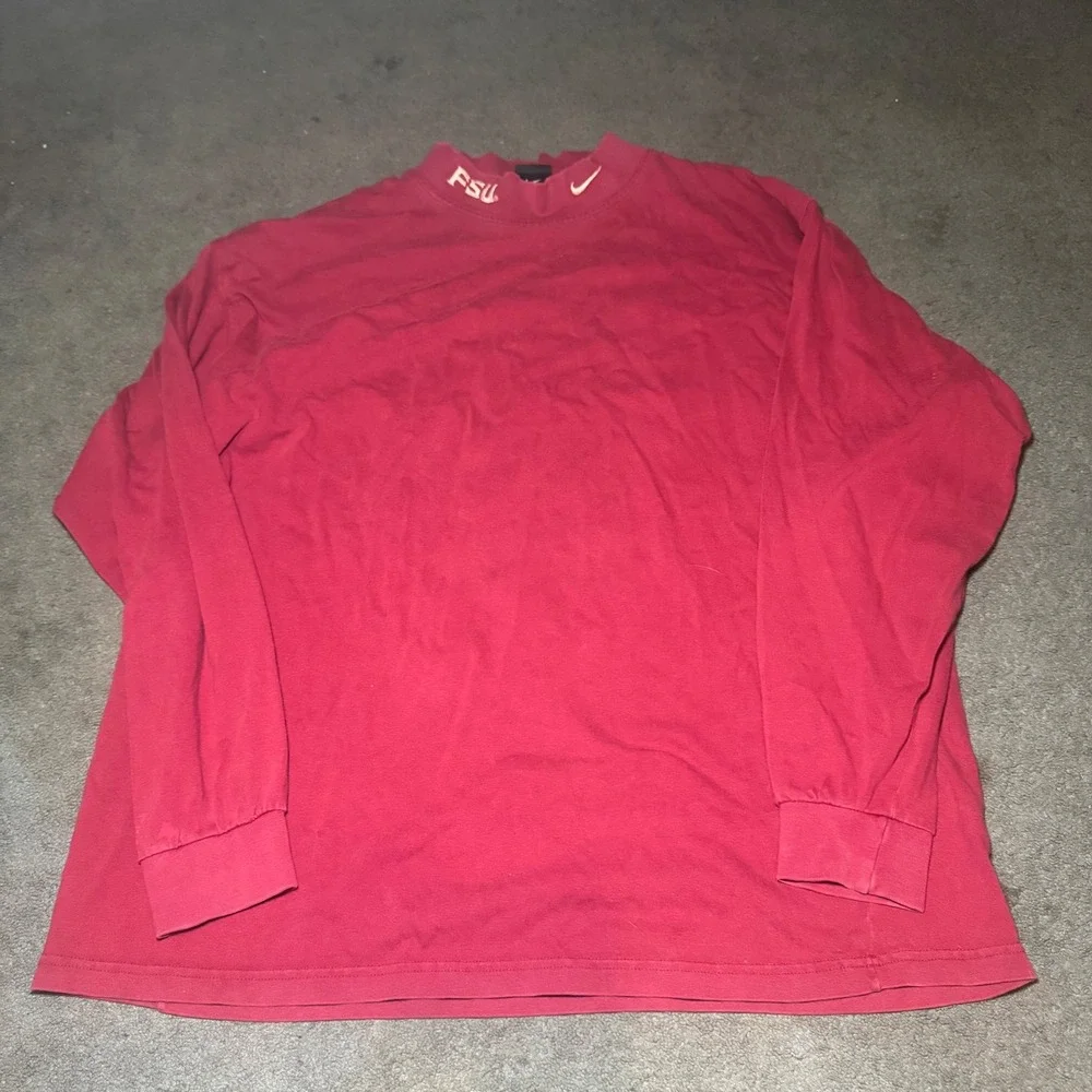 Vintage Nike FSU Florida State Seminoles Coach Sexton 2002 Mock Neck Shirt XL